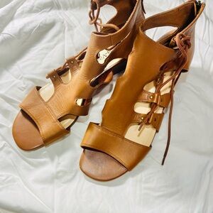 Brown Leather Women's Sandals